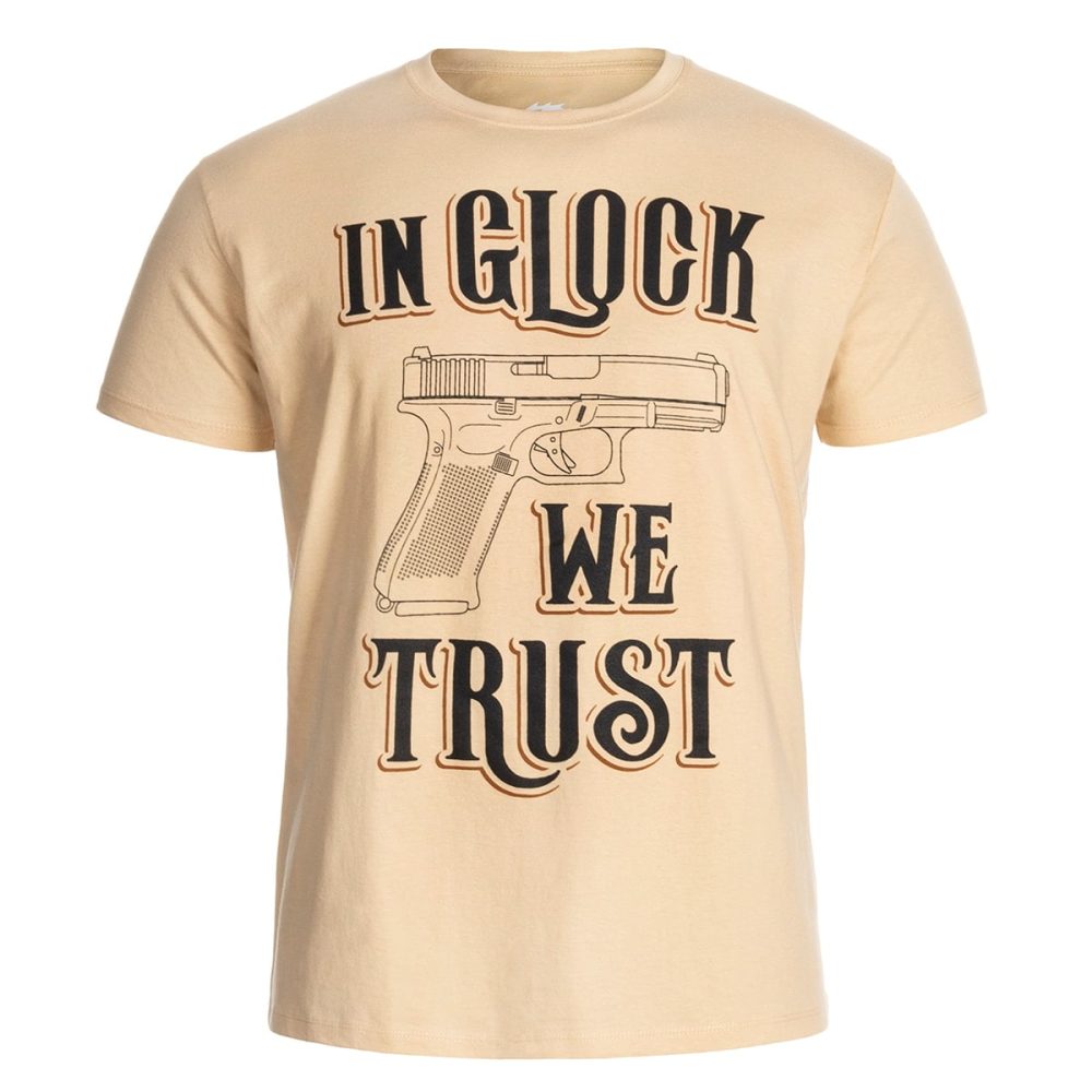 T-Shirt War Hog | "In Glock We Trust" - Coyote