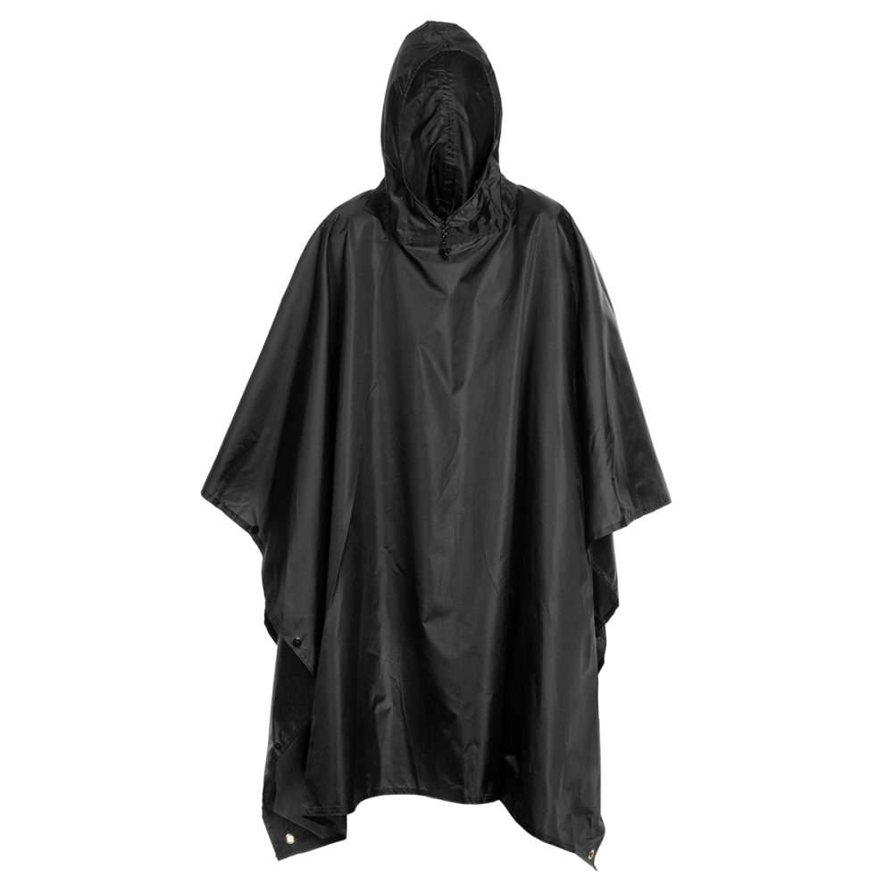 Badger Outdoor | Rain Poncho Ripstop – Black