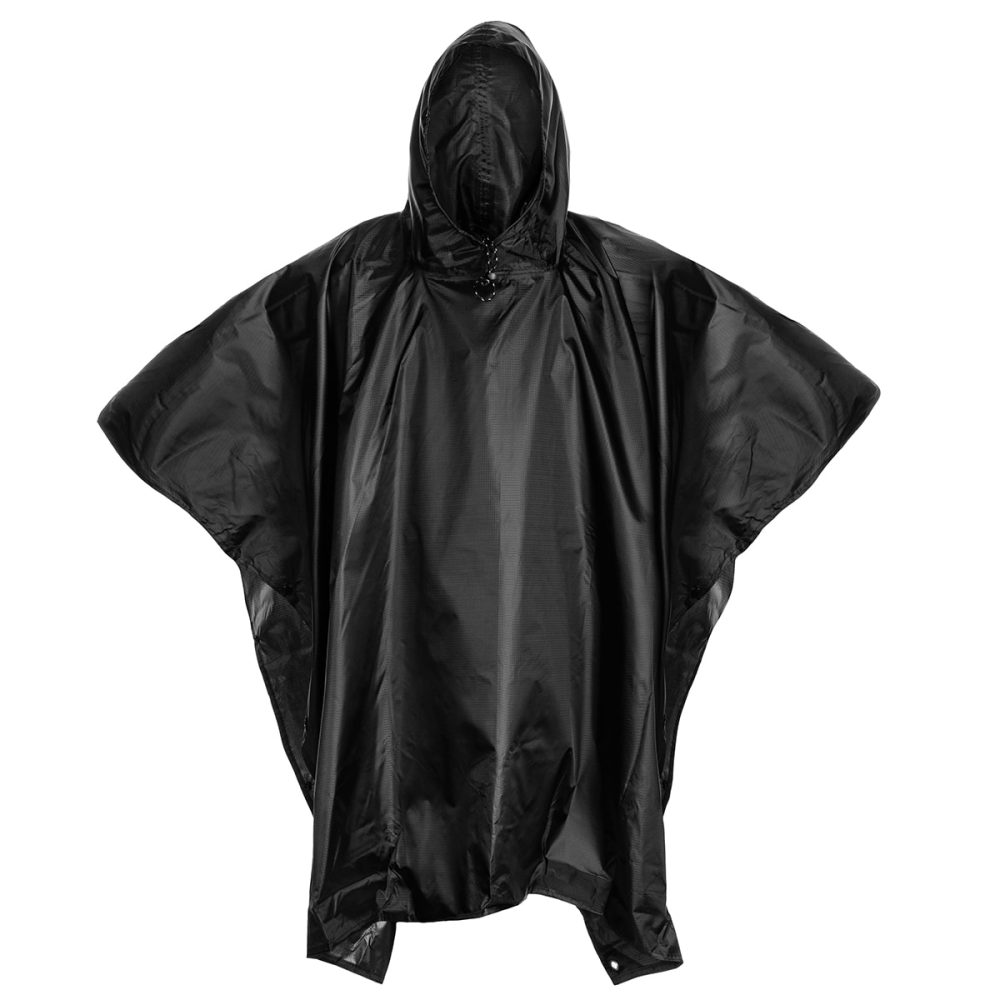 Badger Outdoor | Rain Poncho Ripstop – Black - Image 2