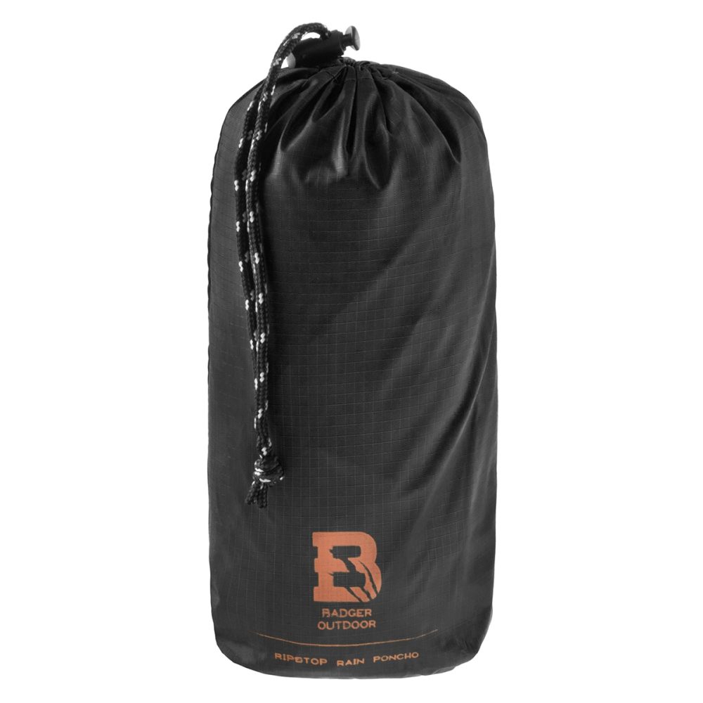 Badger Outdoor | Rain Poncho Ripstop – Black - Image 6