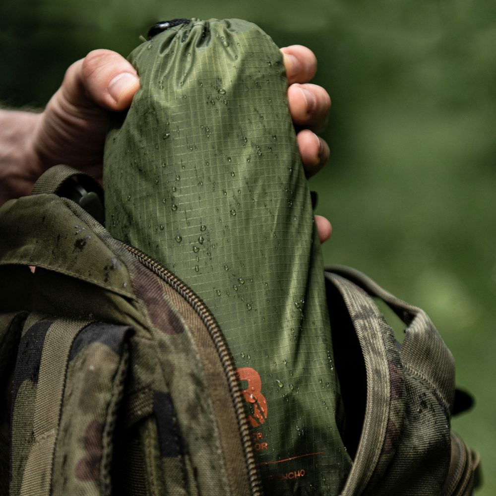 Badger Outdoor | Rain Poncho Ripstop - Olive - Image 4