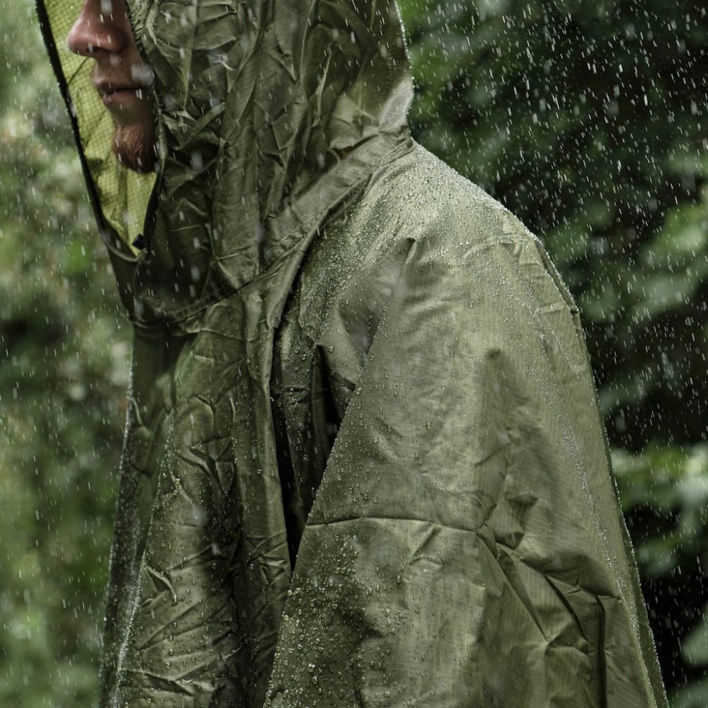 Badger Outdoor | Rain Poncho Ripstop - Olive - Image 7