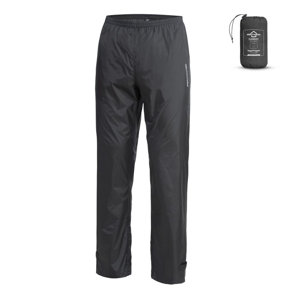 Αδιάβροχο Παντελόνι Pentagon | Cloudburst Packable Rain Pants - Black