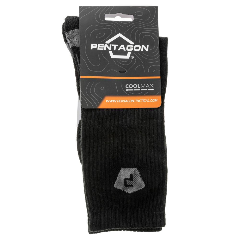 Κάλτσες Pentagon | Iris Coolmax Mid Socks - Black - Image 3