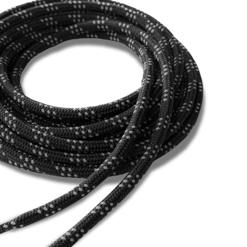 Κορδόνια Kostyle | Trekking laces 180 cm - Black/Grey - Image 3