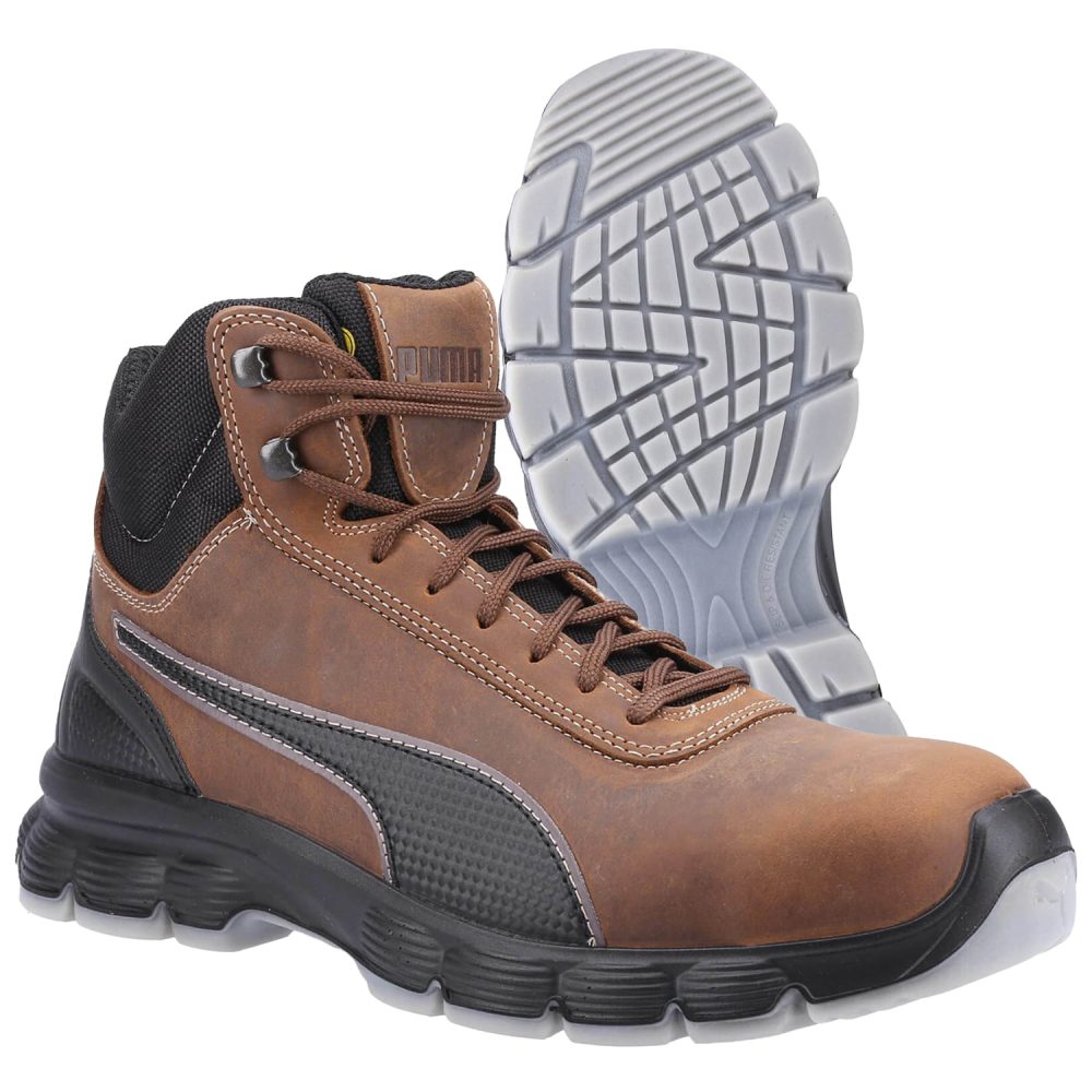 Μποτάκια Ασφαλείας/Εργασίας Puma | Condor Mid 63.012.2 S3 L ESD SRC - Brown - Image 2