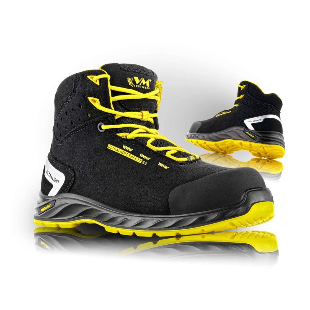 Μποτάκια Ασφαλείας/Εργασίας VM Footwear | Wisconsin Ultralight S3L FO SR ESD - Black - Image 2