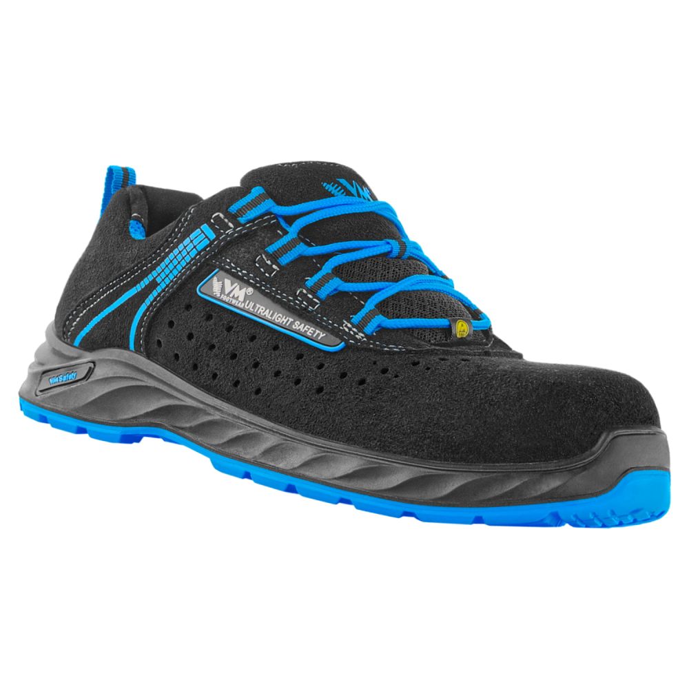 Παπούτσια Ασφαλείας/Εργασίας VM Footwear | Carolina Ultralight S1P ESD SRC - Black