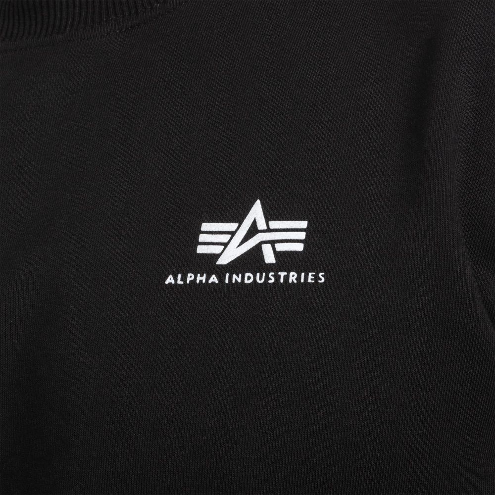 Μπλούζα Alpha Industries Basic Sweater Small Logo - Black - Image 4