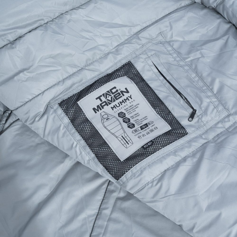 Υπνόσακος Tac Maven Mummy Sleeping Bag 360gr/m² - Cinder Grey - Image 2