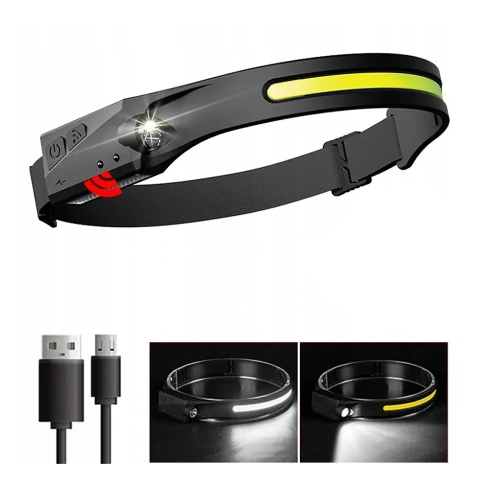 Φακός Κεφαλής LED GENETIC με Αισθητήρα Κίνησης - 350lm/1200mAh - Image 2